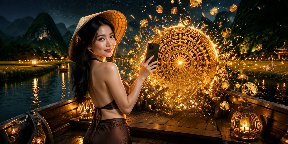 Người dùng tại Ninh Bình sử dụng điện thoại truy cập casino trực tuyến trong không gian xanh mát